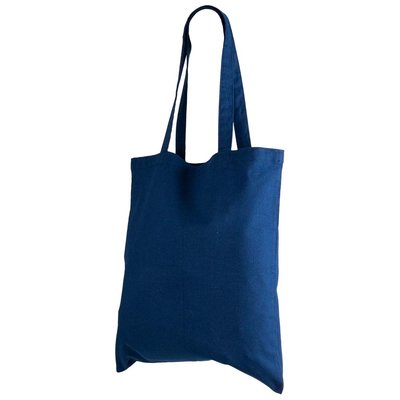 Bolsa de algodón orgánico asas Azul