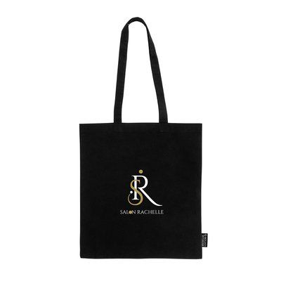 Bolsa de algodón reciclado negro