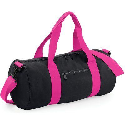 Bolsa Barril Poliéster 600D Black / Fuchsia