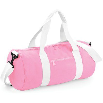 Bolsa Barril Poliéster 600D Classic Pink / White