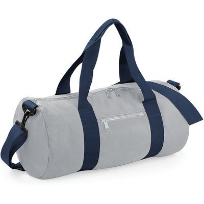 Bolsa Barril Poliéster 600D Light Grey / French Navy