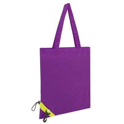 Bolsa Berenjena Plegable con Clip