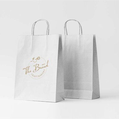 Bolsa blanca de papel eco