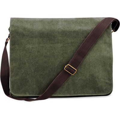 Bolsa canvas vintage mensajero Vintage Military Green