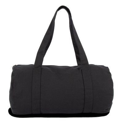 Bolsa cilíndrica de algodón orgánico Black