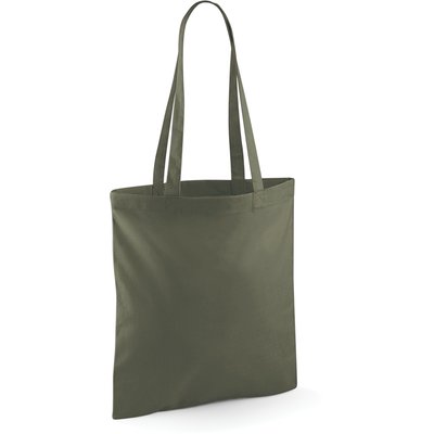 Bolsa de compra asas largas hombro Olive Green