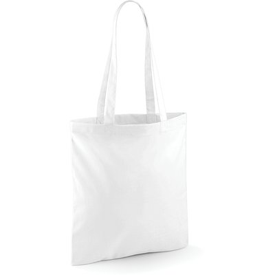 Bolsa de compra asas largas hombro White