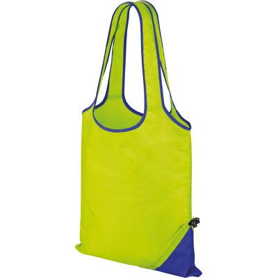 Bolsa de compra plegable Azul / Verde