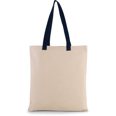 Bolsa de compras en canvas Natural / Navy