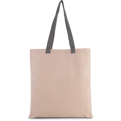 Bolsa de compras en canvas Natural / Steel Grey