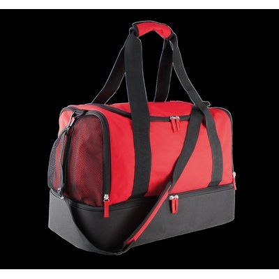 Bolsa deporte poliéster con fondo rígido Black / Red