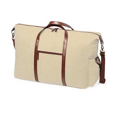 Bolsa Elegante Viaje Canvas/Polipiel Natu