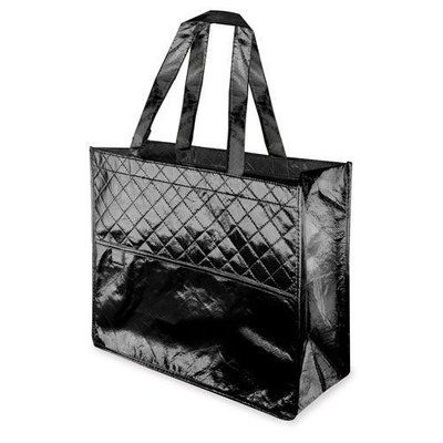 Bolsa Glamour Resistente con Bolsillo Exterior Negro