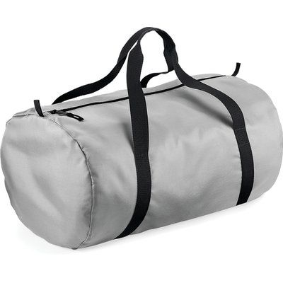 Bolsa impermeable plegable Cierre de cremallera Silver / Black