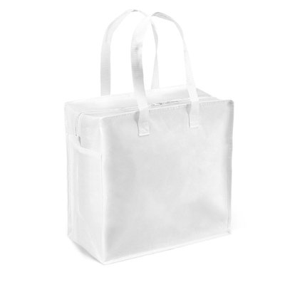 Bolsa Laminado Brillante Ajuste Trolley Blanco