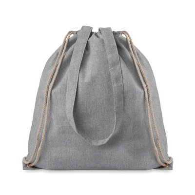 Bolsa Mochila de Algodón Reciclado Gris