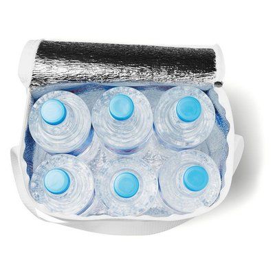 Bolsa nevera 6 botellas con ribetes en non woven