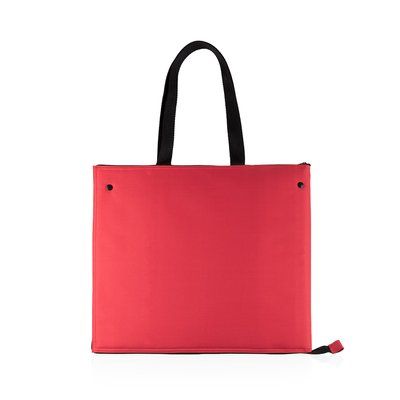 Bolsa Nevera 600D con Cremallera Rojo