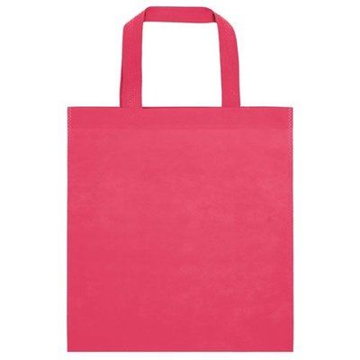 Bolsa Non Woven de Asa Corta Fucsia