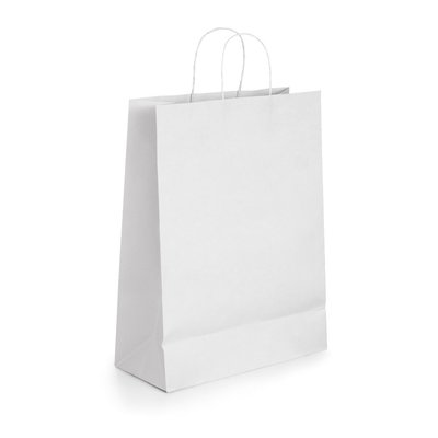 Bolsa de papel blanca