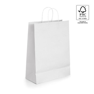 Bolsa de Papel Kraft 90g Blanca Blanco