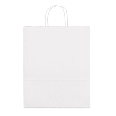 Bolsa de Papel Kraft Blanca con Asa