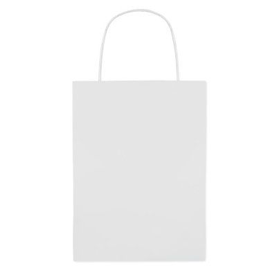 Bolsa de papel pequeña reciclable para regalos Blanco
