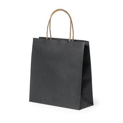 Bolsa de Papel Reciclado en Negro 6Kg Negro