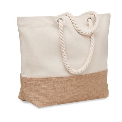 Bolsa de Playa Canvas Beig