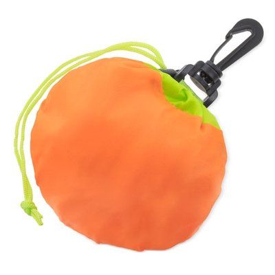 Bolsa Plegable Naranja con Clip