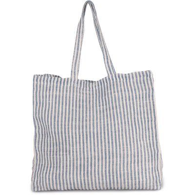 Bolsa a rayas de verano Iris Blue / Natural