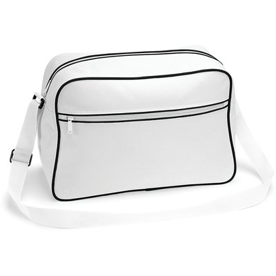 Bolsa Retro con bandolera ajustable Blanco