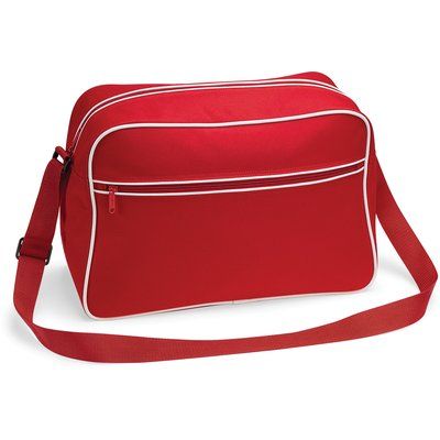 Bolsa Retro con bandolera ajustable Classic Red / White