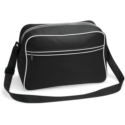 Bolsa Retro con bandolera ajustable Negro