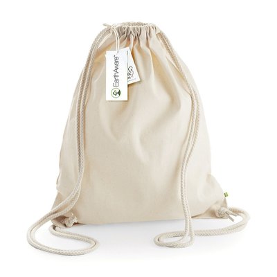 Bolsa saco de algodón orgánico Beige