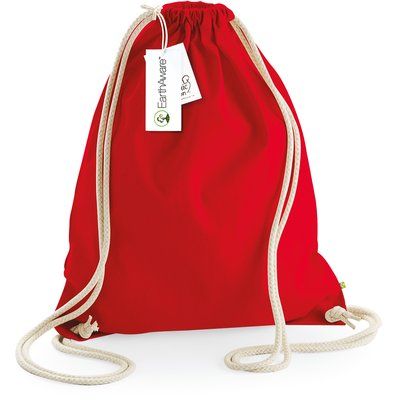 Bolsa saco de algodón orgánico Classic Red