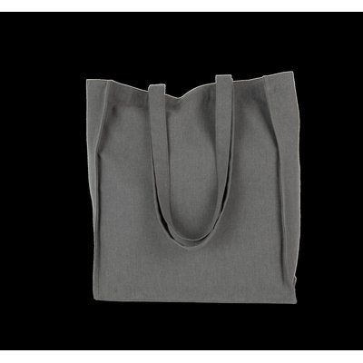 Bolsa shopper reciclada con fuelle Iron Grey Jhoot