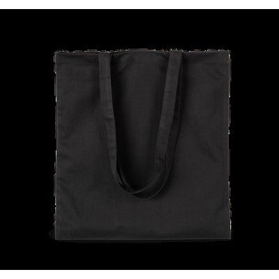 Bolsa shopper de tejido de sarga Black