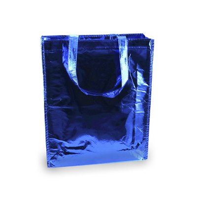 Bolsa de tela non-woven laminado con acabado metalizado