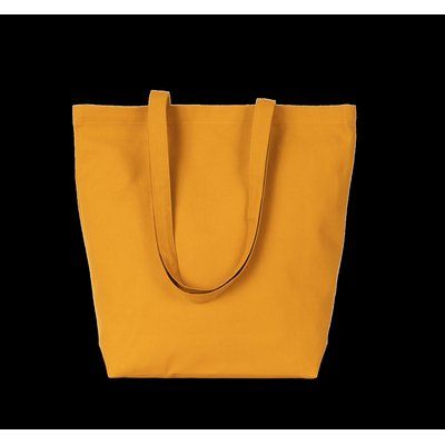 Bolsa tote de algodón orgánico con fuelle Curcuma