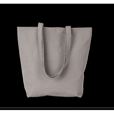 Bolsa tote de algodón orgánico con fuelle Metal Grey