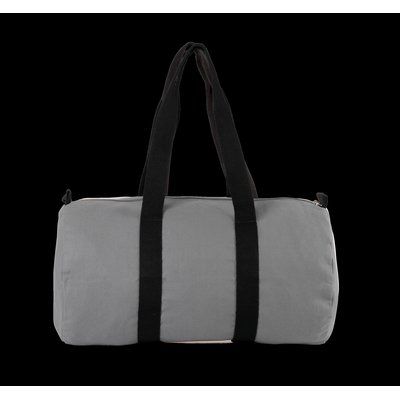 Bolsa viaje de algodón Grey / Black