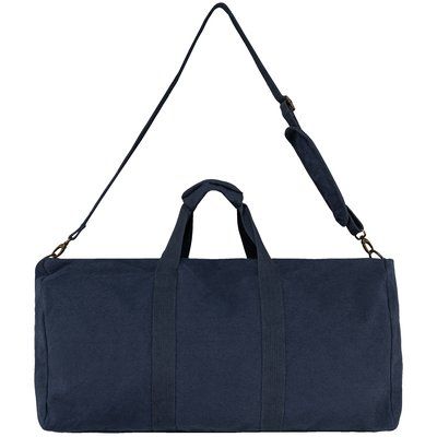 Bolsa de viaje vintage de algodón Washed Navy Blue