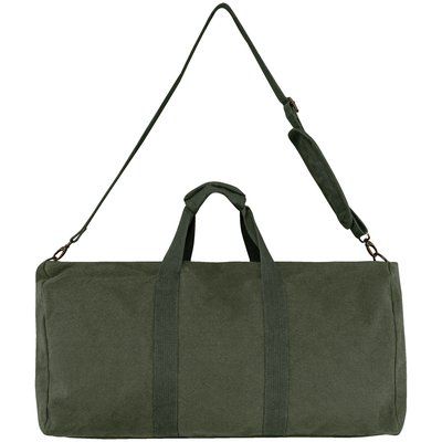 Bolsa de viaje vintage de algodón Washed Organic Khaki