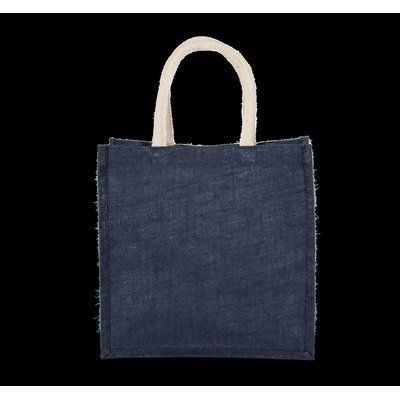 Bolsa Yute Grande con Asas Algodón Midnight Blue