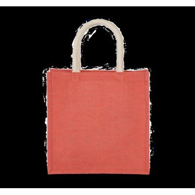 Bolsa Yute Grande con Asas Algodón True Coral