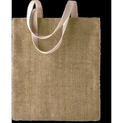 Bolsa de yute teñida Natural / Military Green