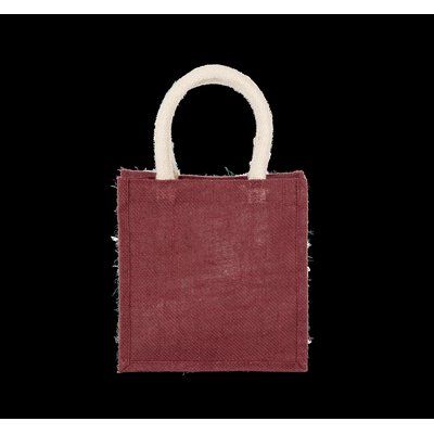 Bolsa de Yute Pequeña Asas Algodón Light Rosewood