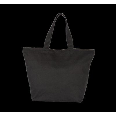 Bolsas de compras de algodón con fuelle Black M