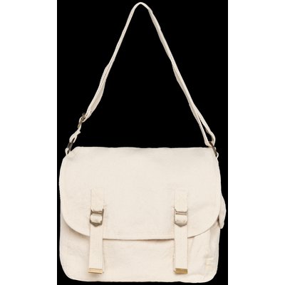 Bolso con solapa algodón Beige